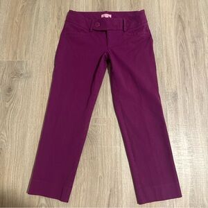 Lily Pulitzer purple capri pants